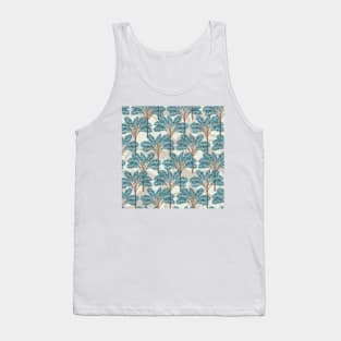 Exotic Palms No. 001 / Tropical Plants in Turquoise Tank Top